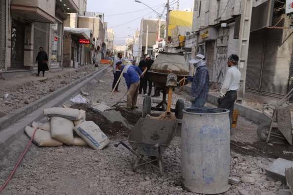 پیشرفت-۹۰-درصدی-پیاده‌راه-طالقانی-در-زنجان